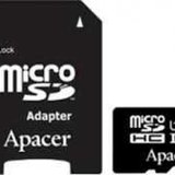 Card microSDHC UHS-I 16GB clasa10 cu adaptor SD, Apacer